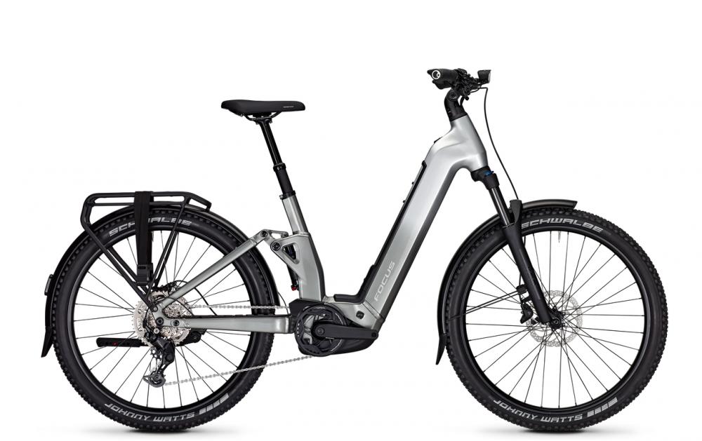 FOCUS AVENTURA² FS 6.7 E-SUV Fully - Wave XL 52 cm, Silber, 27,5 Zoll, Bosch Performance 75 Nm, 800 Wh, Shimano Cues