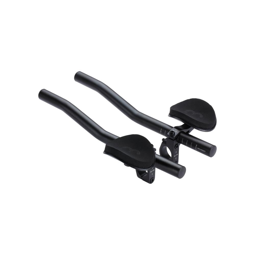 Schwarzer BBB AeroLight aerodynamischer Triathlon-Aufsatz, Lenkerdurchmesser 22.2-31.8mm.