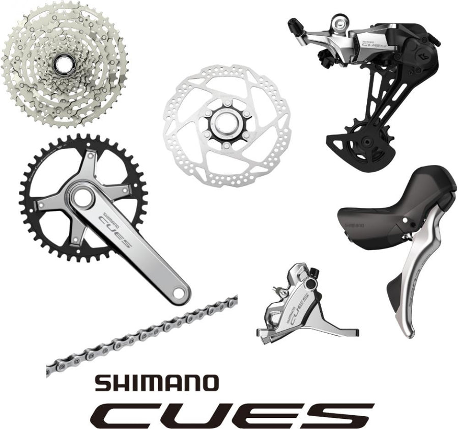 SHIMANO Gruppe CUES Silver Edition 10 Silver - komplette 10-fach Schalt- & Bremsgruppe