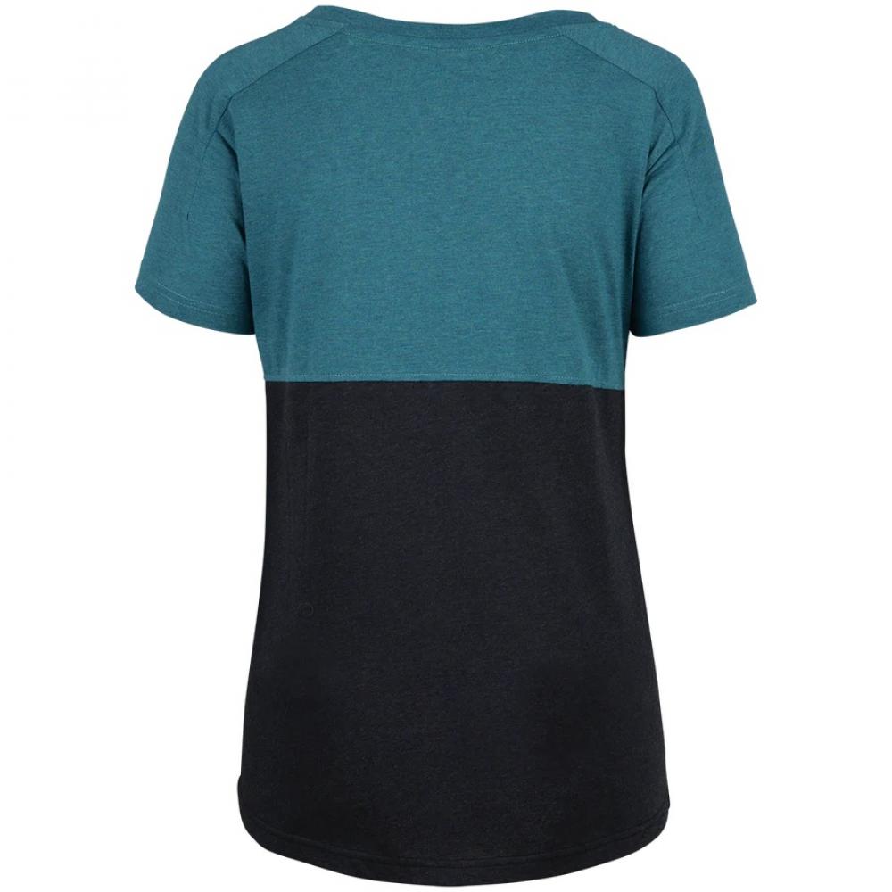 IXS Sports Division iXS Flow Girls Mountain Tech Tee KS Everglade/Black - funktionelles MTB-Shirt
