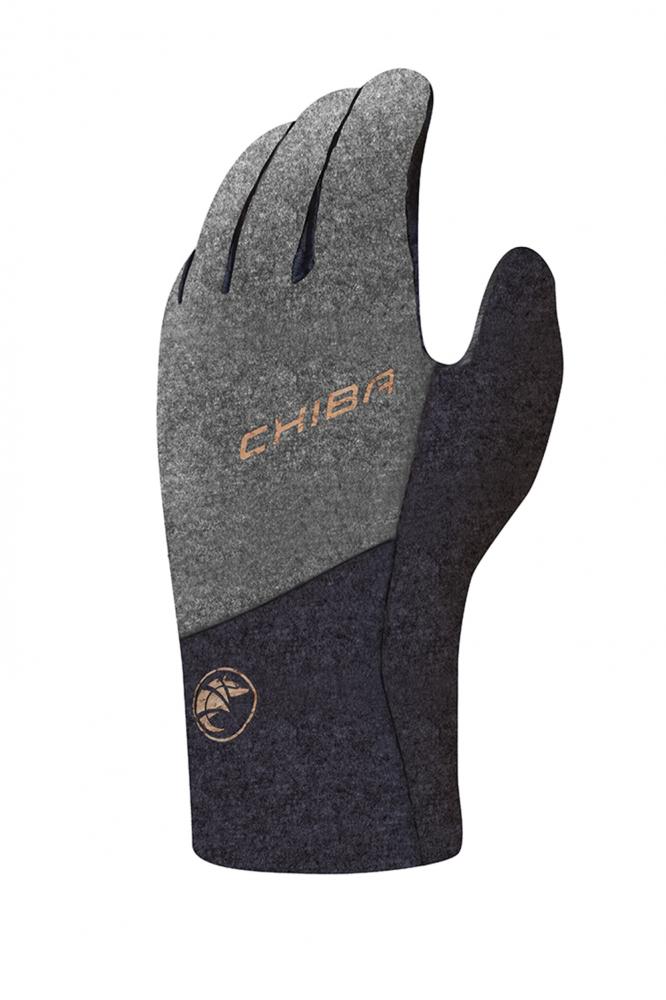 CHIBA All Natural Glove Warm - wasserdicht, winddicht, atmungsaktiv, XS, dunkelgrau