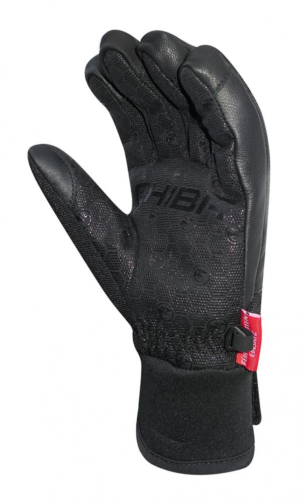 CHIBA Sport Pro - wasserdichte Winter-Radhandschuhe mit PrimaLoft, Größe 7, schwarz