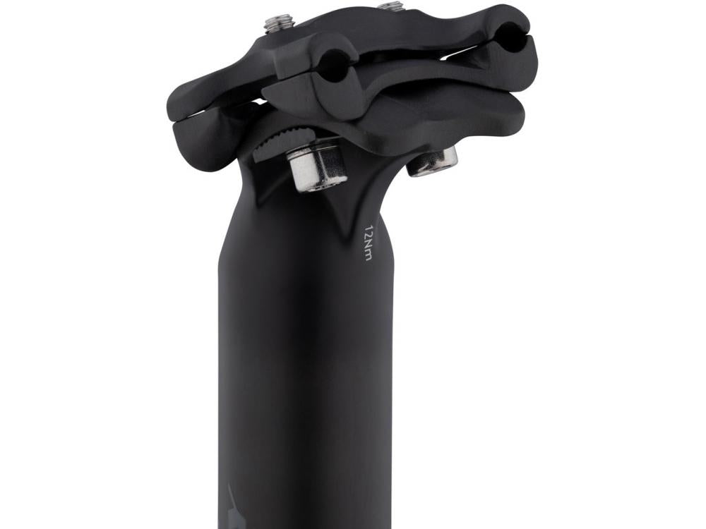 Ritchey Comp Carbon 2-bolt Zero Sattelstütze matt UD Carbon, 30.9mm, mit 12Nm Drehmomentangabe.