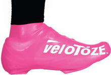 VeloToze Überschuh kurz pink S/M - wasserdichter, aerodynamischer Rennrad-Überschuh