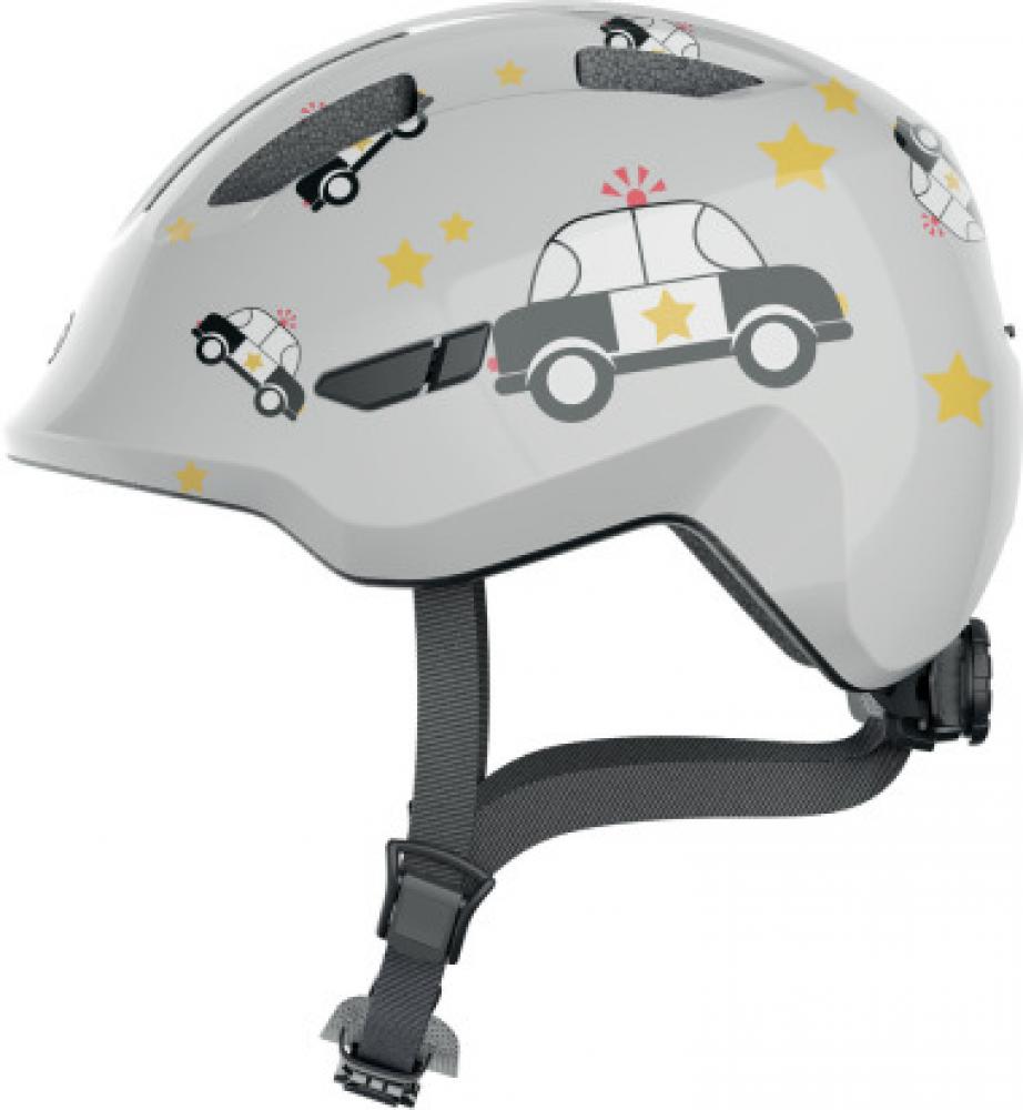 Abus Kinderhelm Smiley 3.0 grey police S 45 bis 50cm