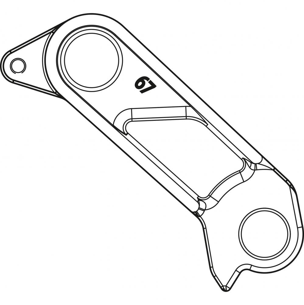 MERIDA DH-067 Schaltauge Shimano Direct Mount Schwarz
