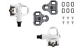 LOOK Rennrad Klickpedal Kéo 2 Max white, Composite Körper, Chromoly-Plus Achse, Edelstahl Kontaktfläche, einstellbare Auslösetension 8/12 Nm, inkl. graue Kéo Grip Cleats