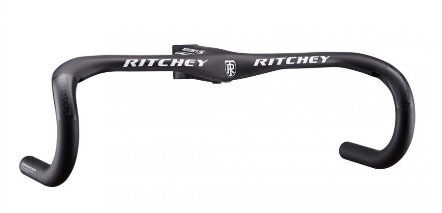 Ritchey WCS Carbon Solo Streem Lenker/Vorbaueinheit: 28,6 mm Klemmdurchmesser, 42 cm Breite, 126 mm Drop, 75 mm Reach, 4,7° Flare, 120 mm Vorbaulänge, -4° Neigung