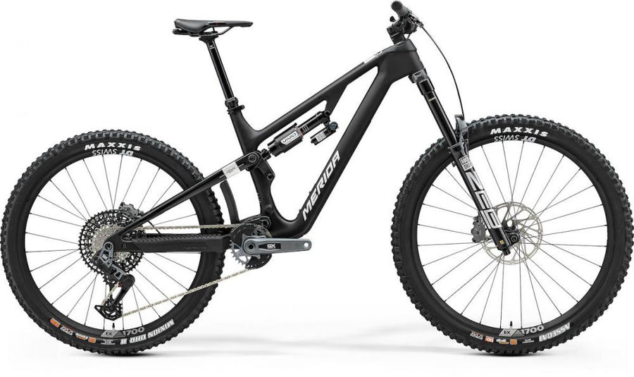 Merida ONE-SIXTY 8000 III3 XS SILK BLACK (SILVER) - leistungsstarkes Enduro-MTB in moderner Ausführung