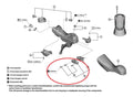 SHIMANO Abdeckung ST-R7120 Ausgleichsbehälter links - Ersatzteil für Hydraulikbremshebel