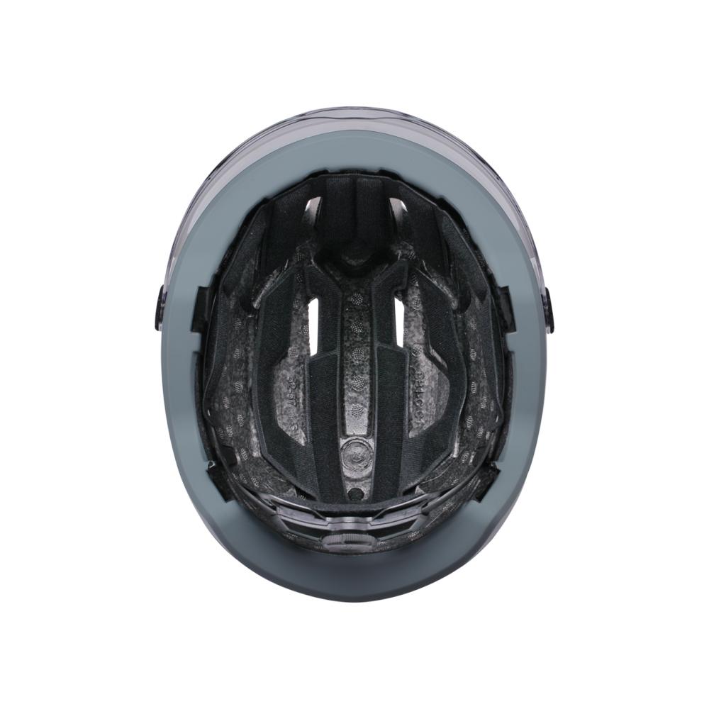 BBB Cycling Helm Move Faceshield L matt grau - sicherer E-Bike- & Speed-Pedelec-Helm