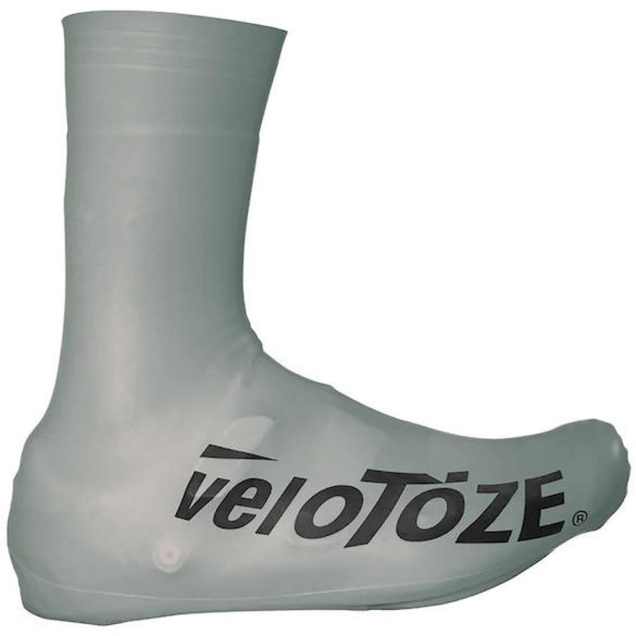 VeloToze Überschuh 2.0 lang silber XL Silber - wasserdichter Aero-Überschuh für kalte Tage