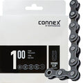 Connex Wippermann Fahrradkette 1s 100 Stahl 112 Glieder 1/2"x1/8" 9,2mm mit Federverschluss.