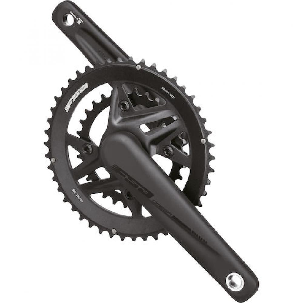 FSA Kurbelgarnitur Omega MegaExo 2x 172,5 mm Schwarz - präzise Performance für 2x12-fach