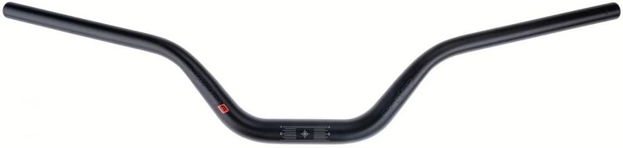 Schwarzer Humpert Ergotec Riser Bar 100 MTB-Lenker 31,8 mm Aluminium Safety Level 6