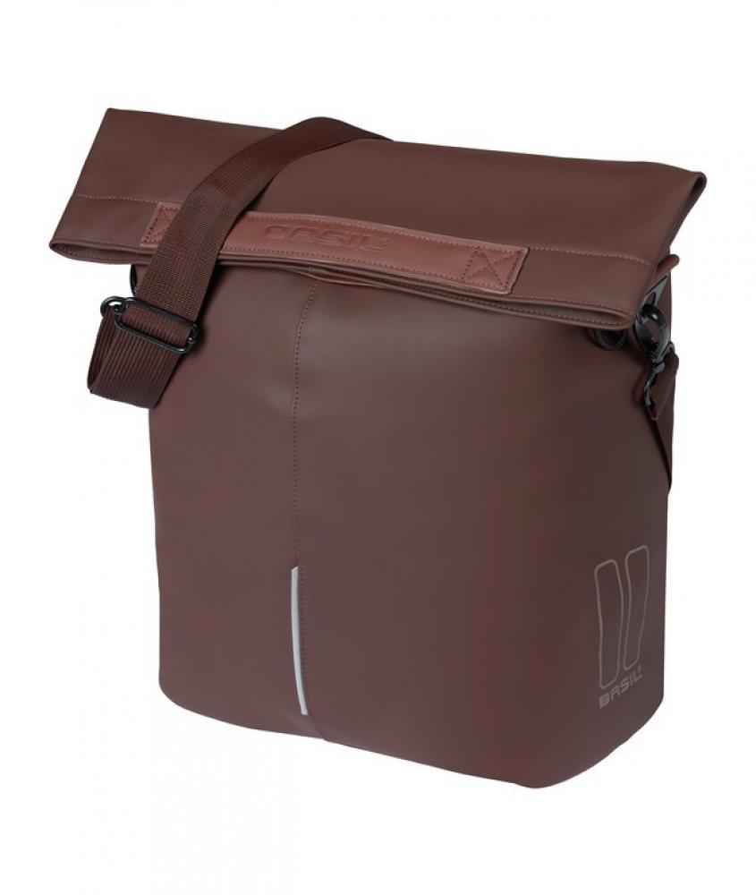 Basil City Fahrradshopper Vegan Leather rosted brown 30x18x49cm 14 bis 16l