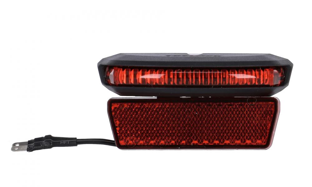 Trelock LS 654 COB Line E-Bike-Rücklicht mit Bremslichtfunktion, COB-LEDs, Multi-Lens-Technologie, 612V, 50mm Montage, StVZO-zertifiziert, 600m Sichtbarkeit