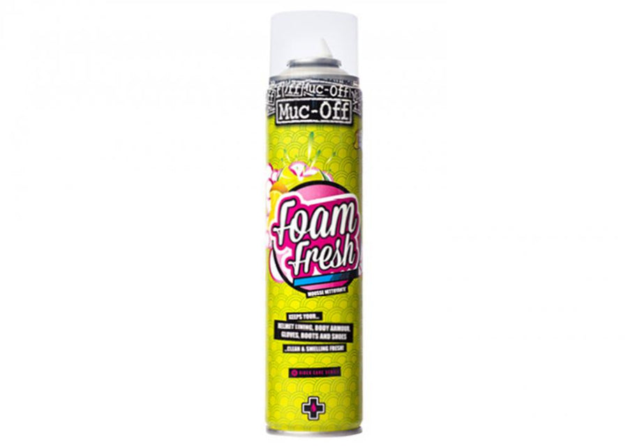 Muc-Off Helmet Foam Fresh 400 ml Schaumreiniger - Sanfte Reinigung für Helmpolster & Protektoren