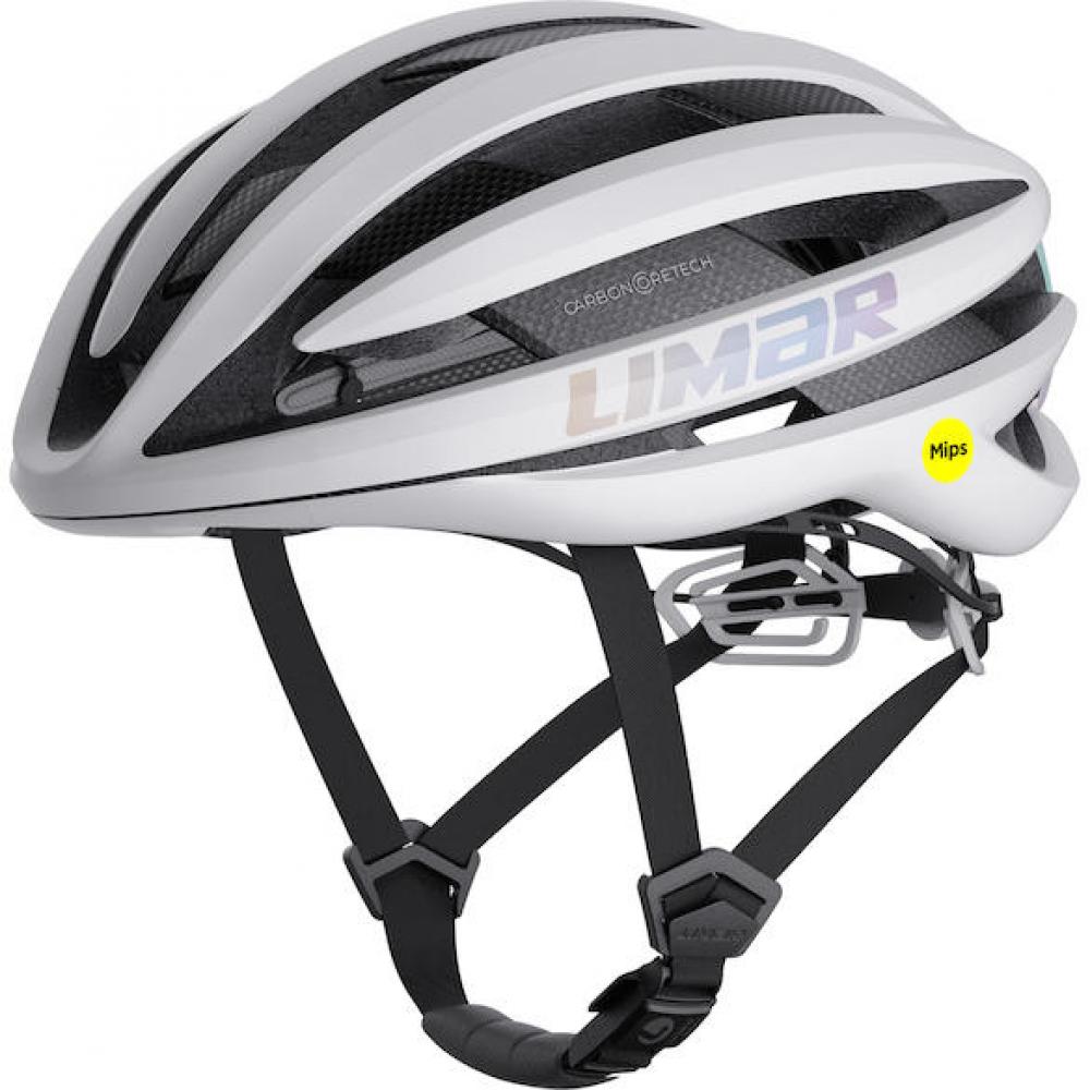 Limar Air Pro + Mips Iridescent L Weiß - aerodynamischer High-End-Rennradhelm