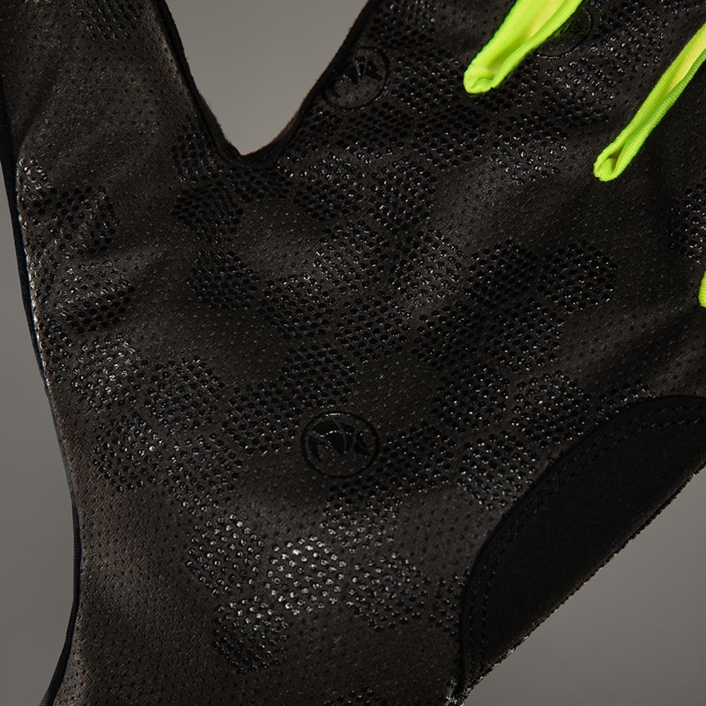 CHIBA Superlight - Radhandschuhe schwarz/neongelb, atmungsaktiv, leicht, Größe M