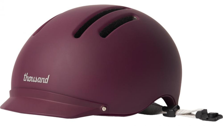 Thousand Chapter Deep Burgundy L Fahrradhelm mit MIPS 59-62 cm sicherer City- und Pendlerhelm mit abnehmbarer Blende und Magnetverschluss