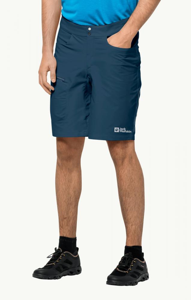 Jack Wolfskin Tourer Shorts M Synthetic Fiber Shorts Dark Sea Größe 58