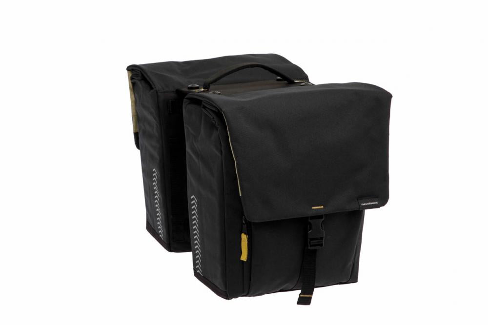New Looxs Doppelpacktasche Tulum MIK Black Black - geräumige, alltagstaugliche Fahrradtasche