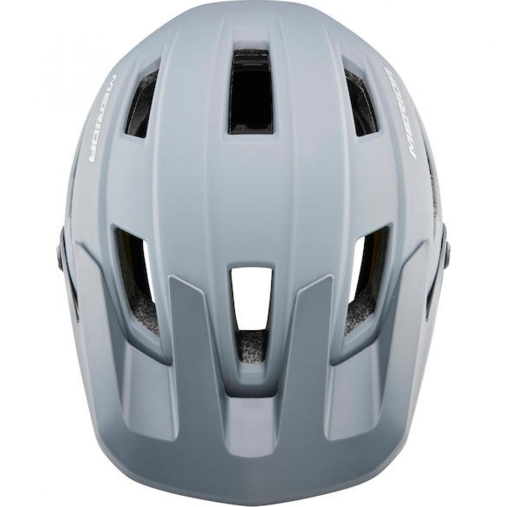 Merida Helm Trailbanger grau/schwarz 54-58 cm - leichter Enduro- und Trail-Helm mit maximalem Schutz