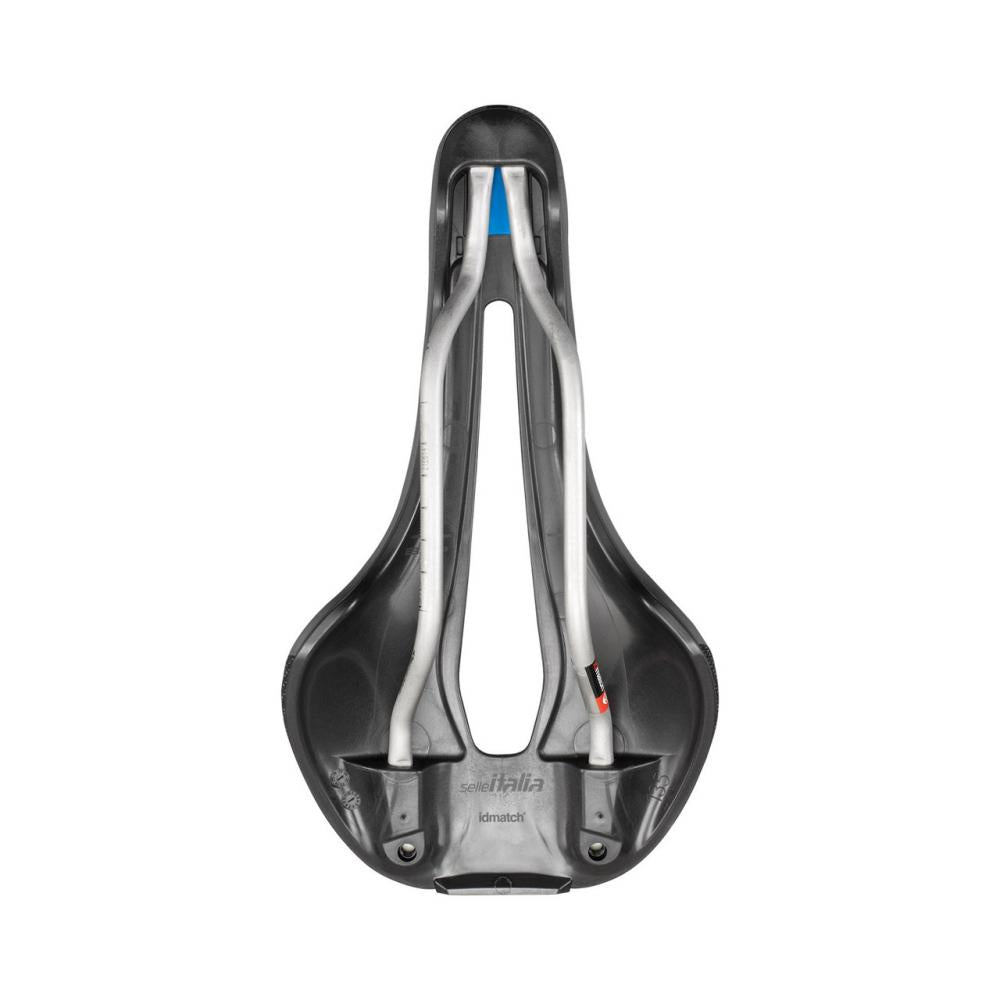 Selle Italia Flite Boost X-Cross TI 316 Superflow S3 - schwarzer XC/MTB Lochsattel mit Shock-Absorbern & Superflow-Ausschnitt