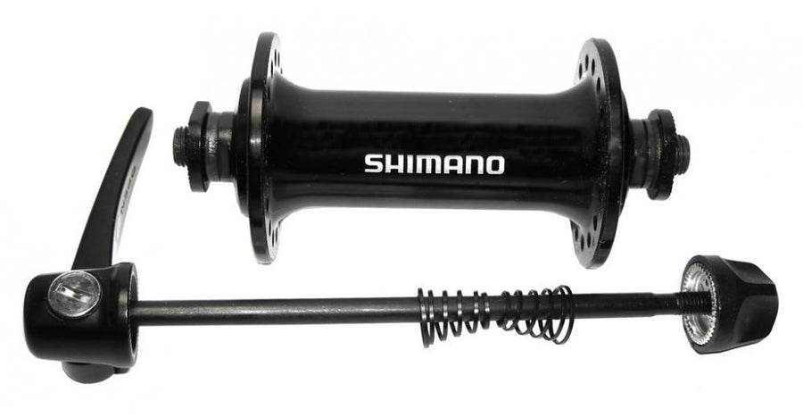 SHIMANO Vorderradnabe HB-RS400 32 Loch - 100mm Schnellspanner Nabe Schwarz