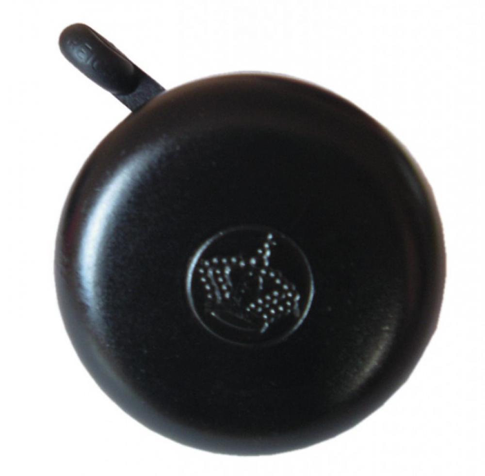 Reich Fahrradklingel mit Krone Motiv schwarz Ø55mm auf SB-Karte