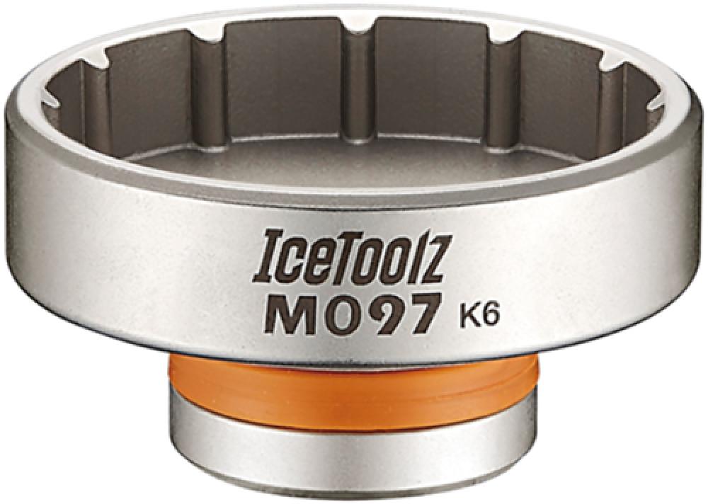 IceToolz Innenlagerwerkzeug silber, 12 Zähne, für Sram DUB, RaceFace Cinch, Rotor BSA30.