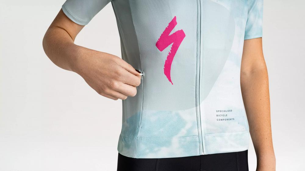 SBC Foundation Graphic Jersey Damen - Kurzarm Funktionsshirt Sea/Rebel Pink Focal - Trikot