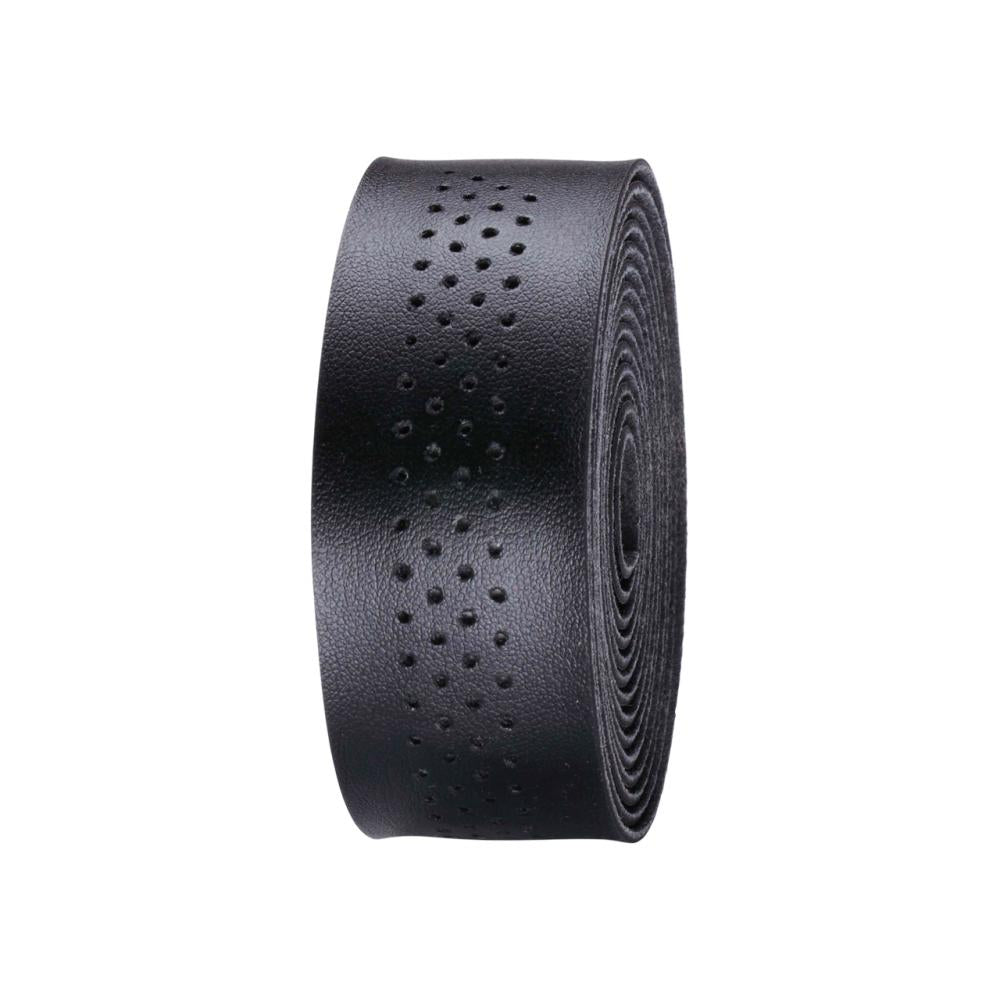 Schwarzes perforiertes BBB SpeedRibbon Lenkerband für sportliche Fahrräder, komfortabler Grip.