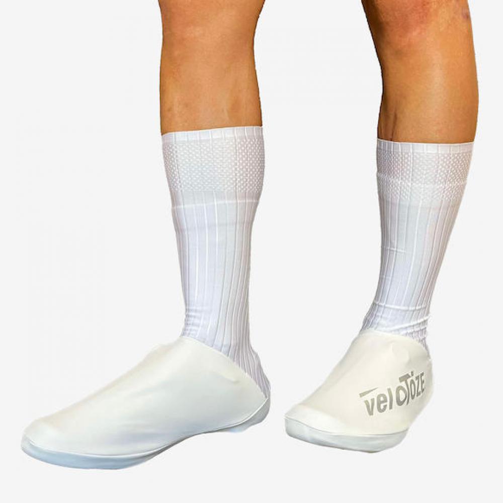 VeloToze Überschuh Aero TT weiß/weiß XL Weiß/weiß - Aero-Vorteil für Zeitfahren
