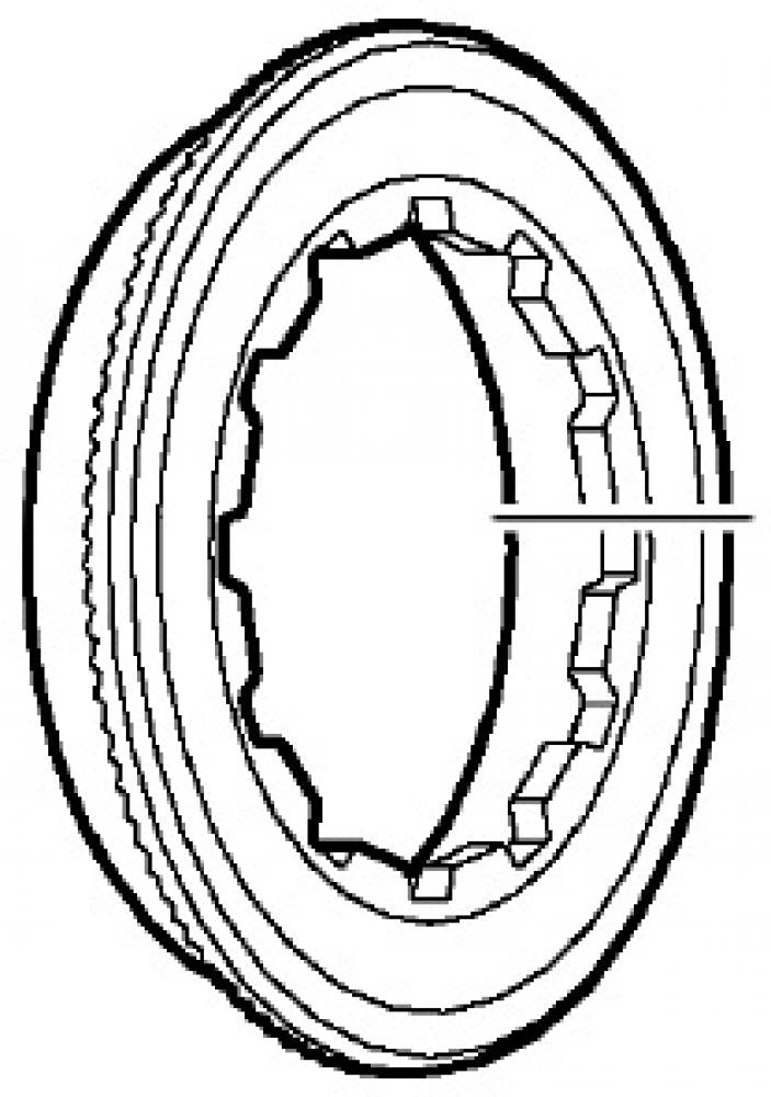 SHIMANO Distanzring CS-HG50 2,56 mm - 2,, 56 mm