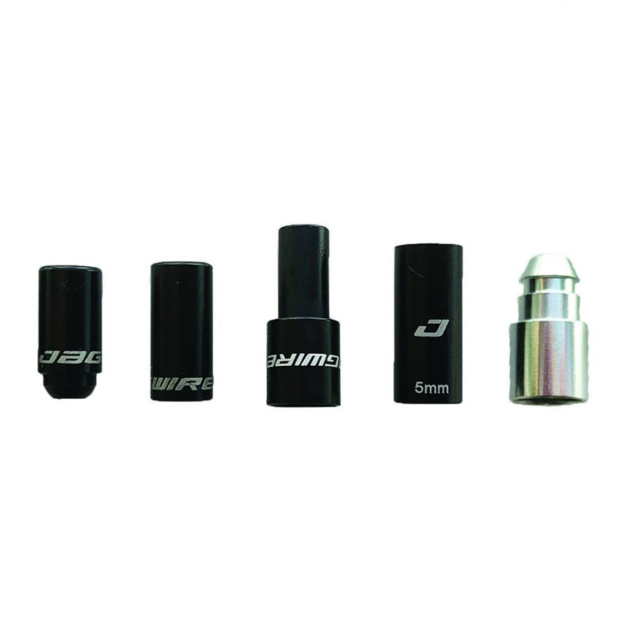 Jagwire Road Elite Link Endkappen 12er-Pack CHA155 - Aluminium Bremszugset Schwarz