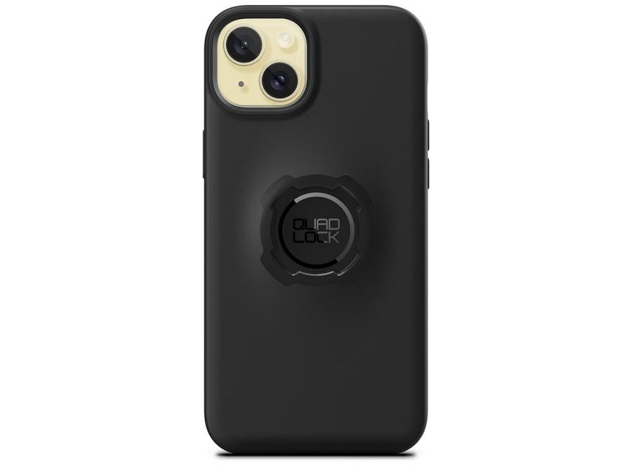 Quad Lock Original Case iPhone 15 Plus Schwarz - Stoßfest, Twist-Lock, kabellos laden, TPU/PC