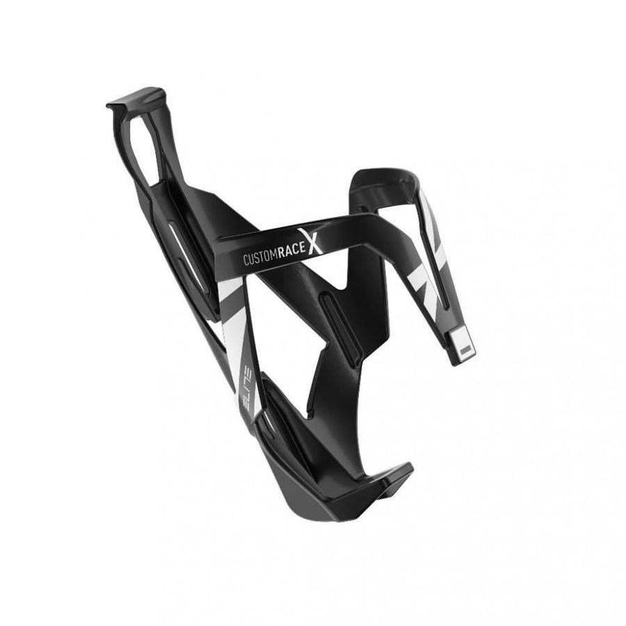 ELITE Flaschenhalter Custom Race X Schwarz/Weiß Einheitsgröße Schwarz - leichter sicherer Flaschenhalt