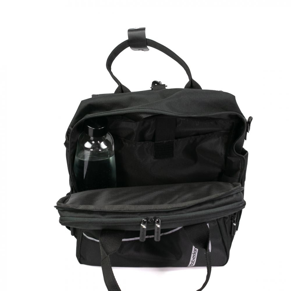 Haberland Bike-Rucksack More Than Work schwarz - flexible Office- & Bike-Tasche