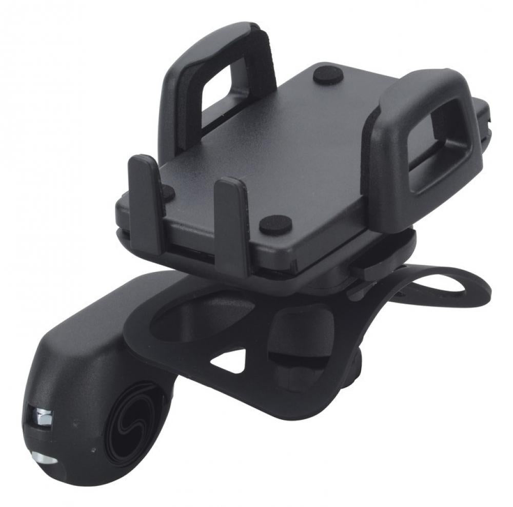 ergotec Handyhalterungsset für Lenkermontage schwarz - sichere Smartphone-Halterung fürs Fahrrad