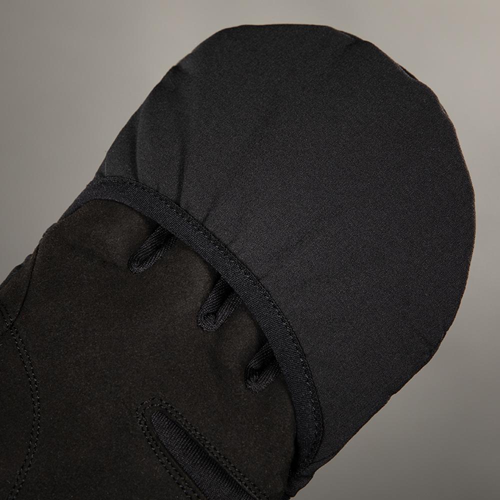 CHIBA Polarfleece Titan - Radhandschuhe schwarz S, winddicht, warm, Touchfunktion
