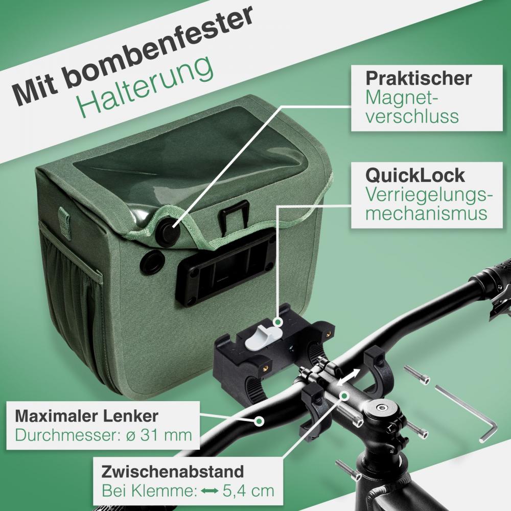 Valkental Lenkertasche Robuste Front Pack hellgrün