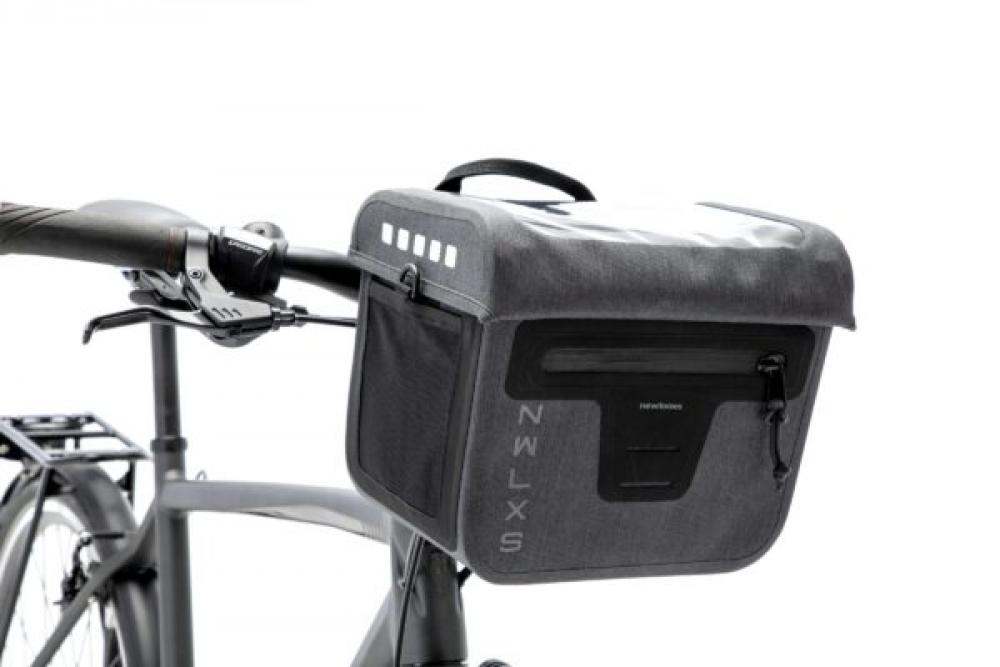 New Looxs Lenkertasche Varo Handlebar Bag grau Größe 19x27x22cm 9,5l