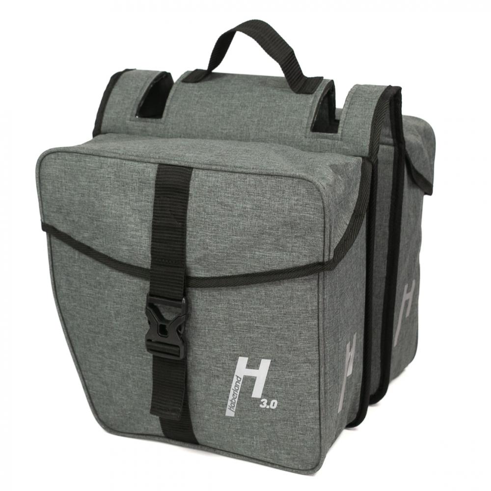 Haberland Doppeltasche 25l Basic M 3.0 grau - flexible Gepäcklösung für den Alltag