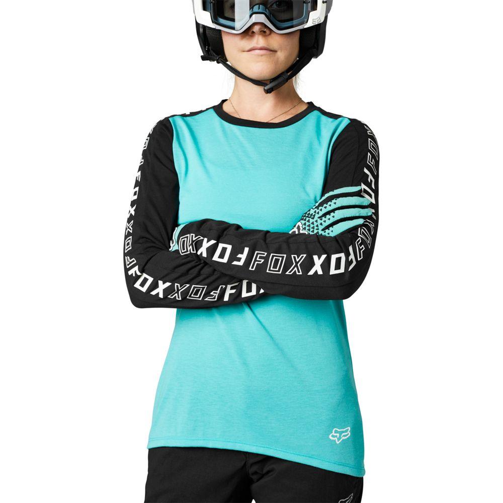 Fox Ranger langärmliges Jersey teal Größe S