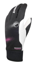 CHIBA Bernina Thermo - Radhandschuhe, winddicht, Primaloft, Größe 6,5, schwarz/pi