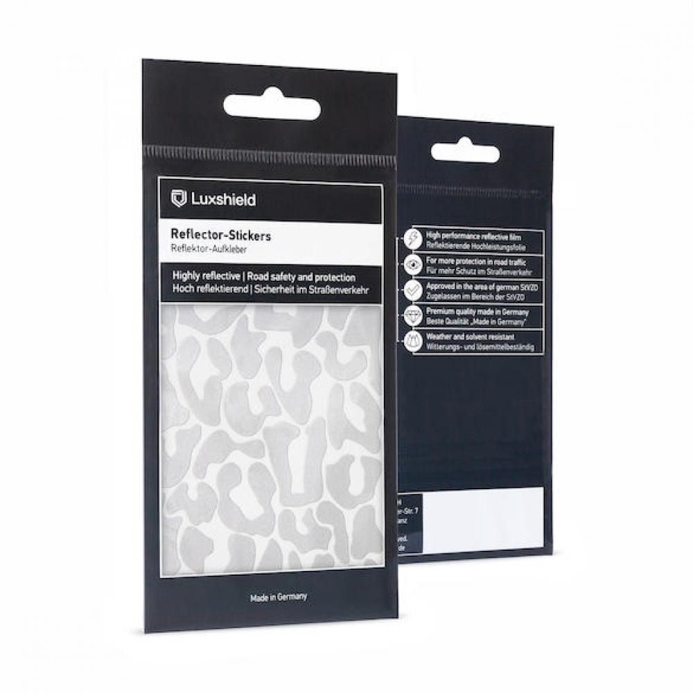 Luxshield Reflektor-Sticker Leopard One Size Silber - mehr Sichtbarkeit im Stradenverkehr