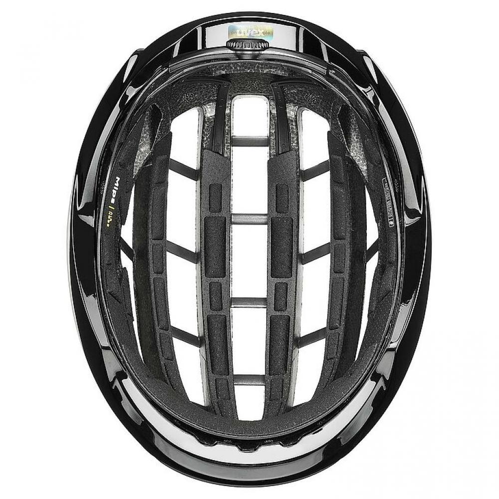 uvex surge aero MIPS Rennradhelm, black matt, 53-56cm, mit Aero-Cover, MIPS Air Node, Top-Belüftung, Brillengarage, entwickelt mit Intermarché-Wanty Team