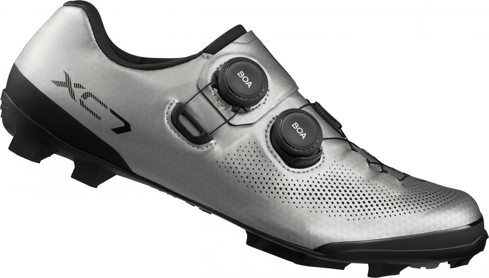 SHIMANO Fahrradschuhe XC703 Herren/Damen MTB SPD Fahrradschuhe Größe 48 breit, Silber